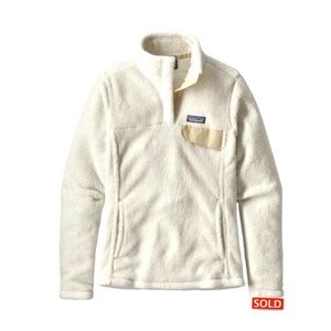 Patagonia Re-Tool Snap-T Fleece Pullover Raw Linen / White